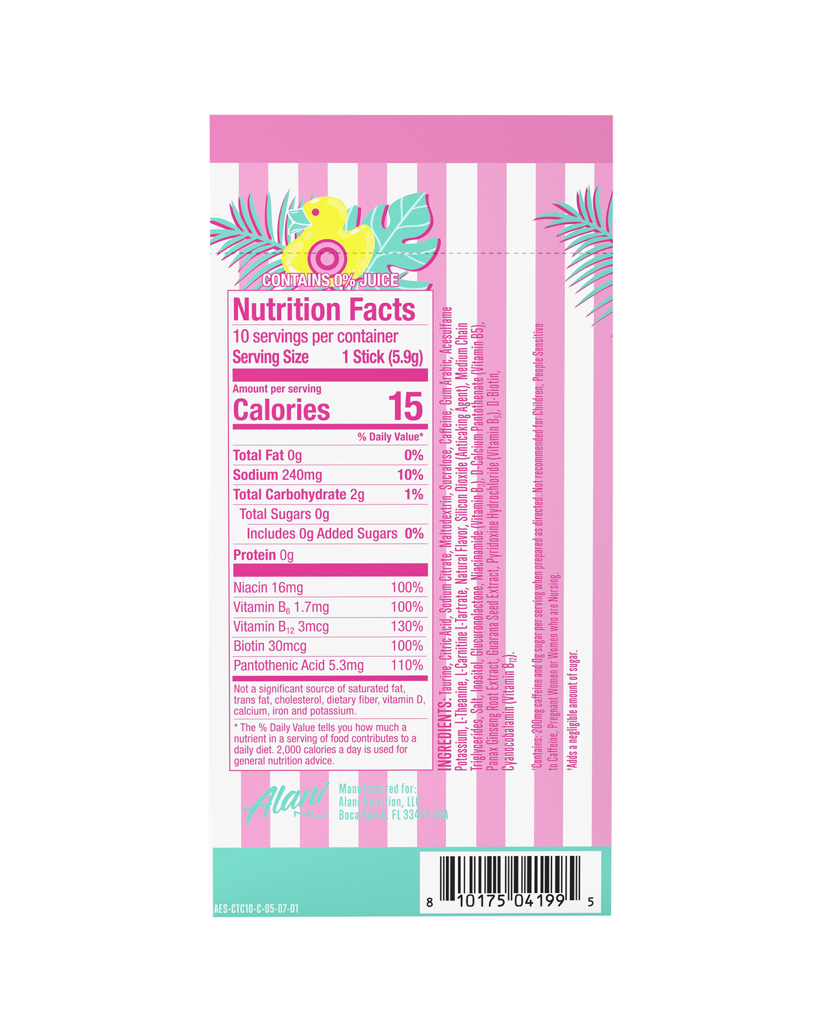 Alani Nu Energy Sticks - Cotton Candy X0 - image 3