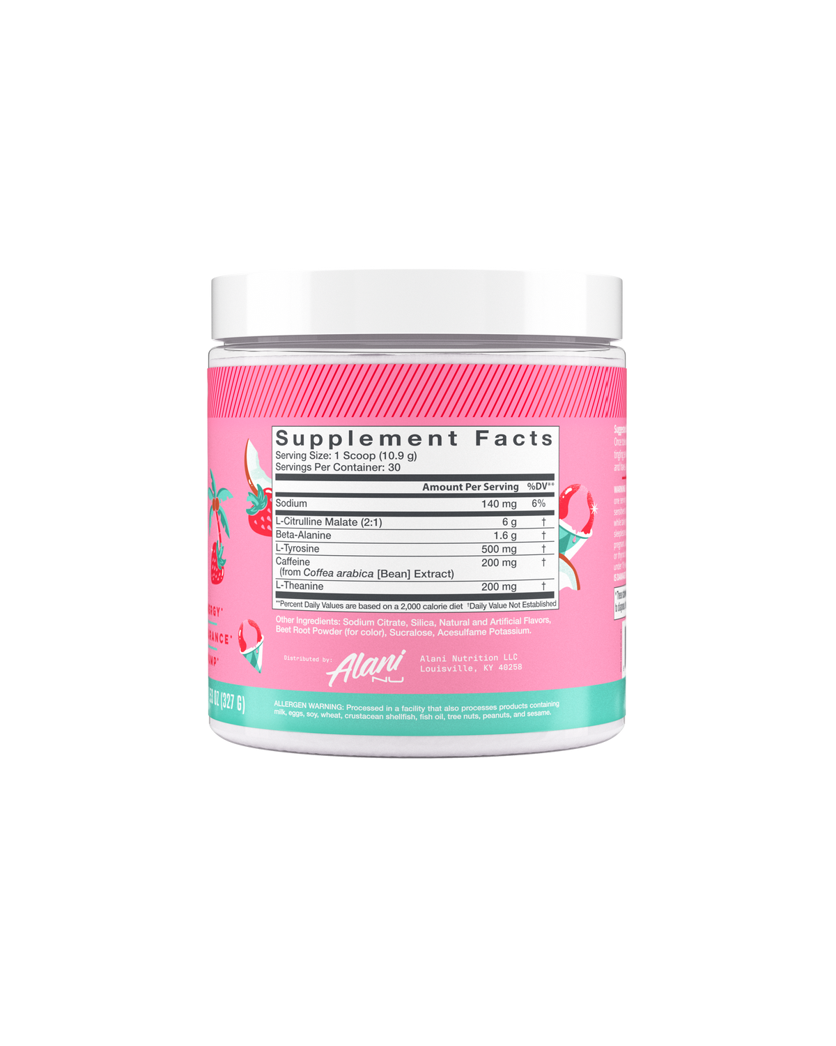 Alani Nu Pre-Workout - Hawaiian Shaved Ice B5 - image 3