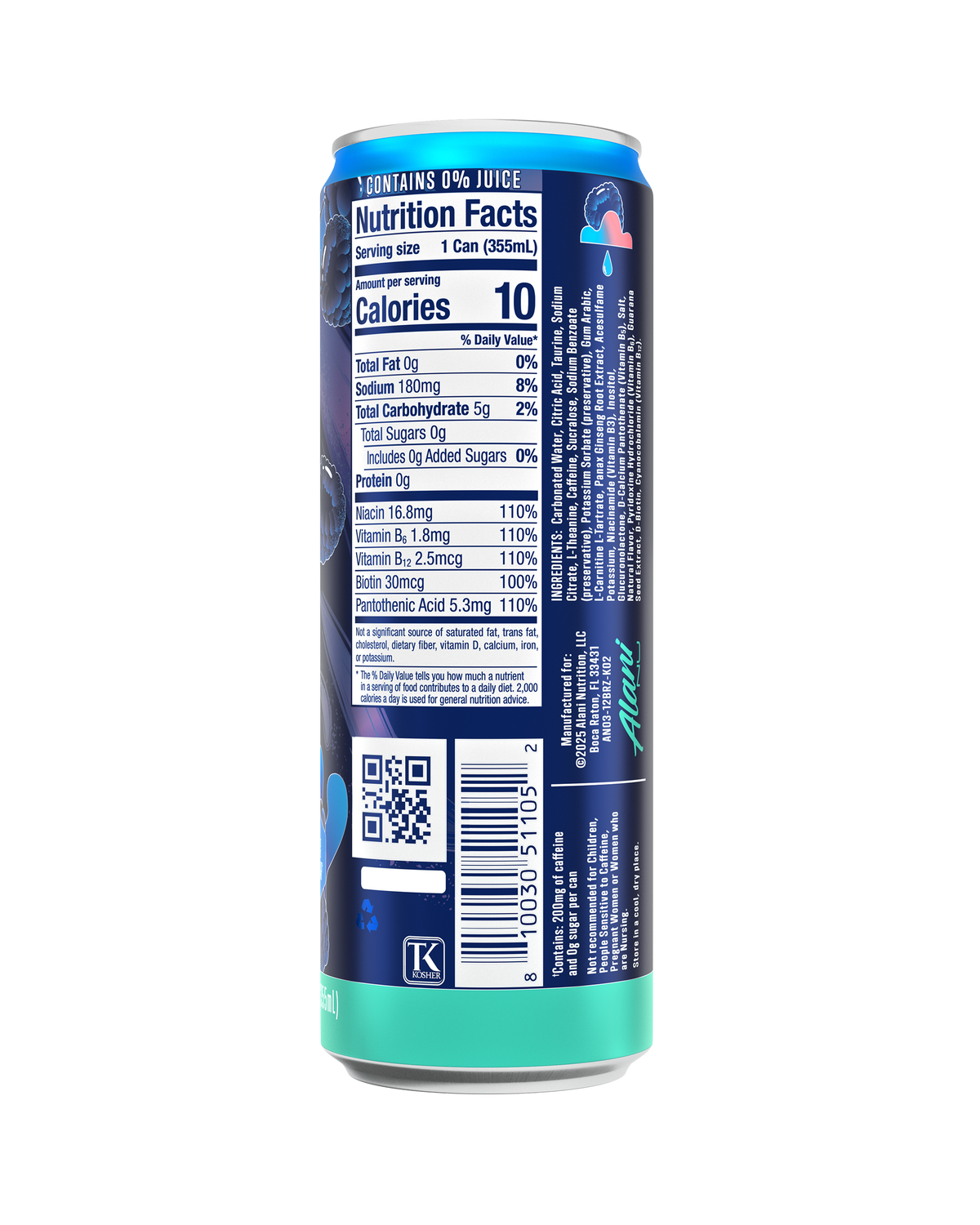 Alani Nu Energy Drink - Breezeberry X4 - image 3
