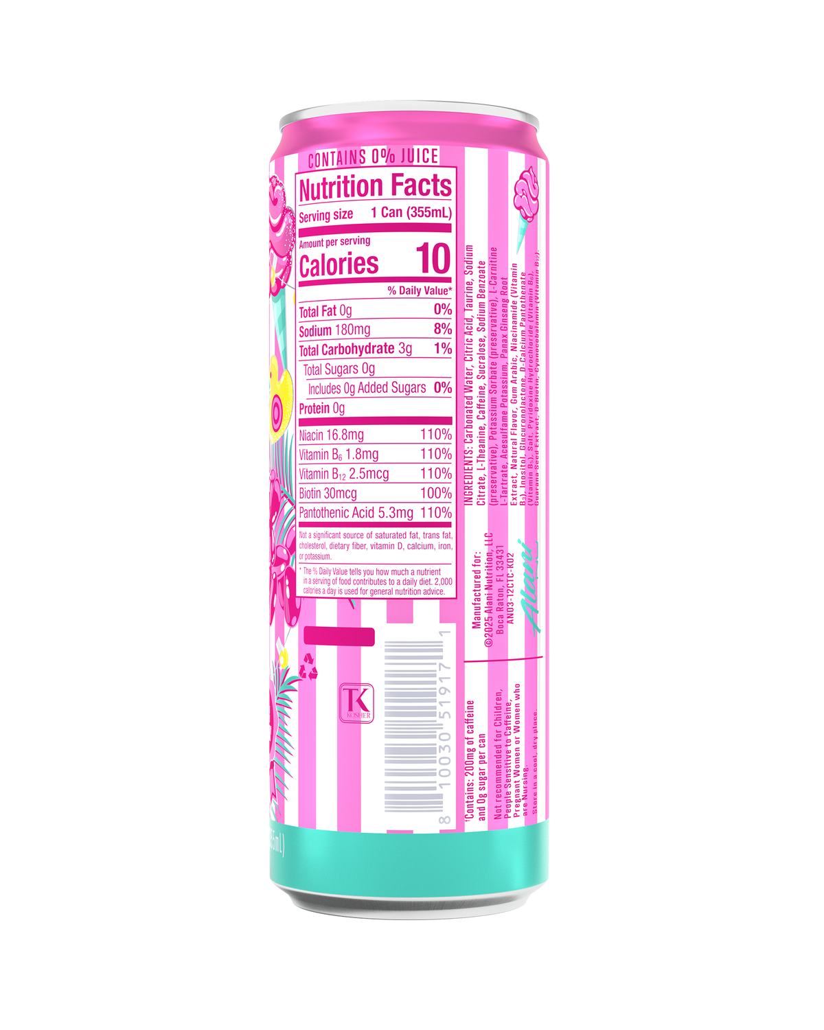 Alani Nu Energy Drink - Cotton Candy V6 - image 3