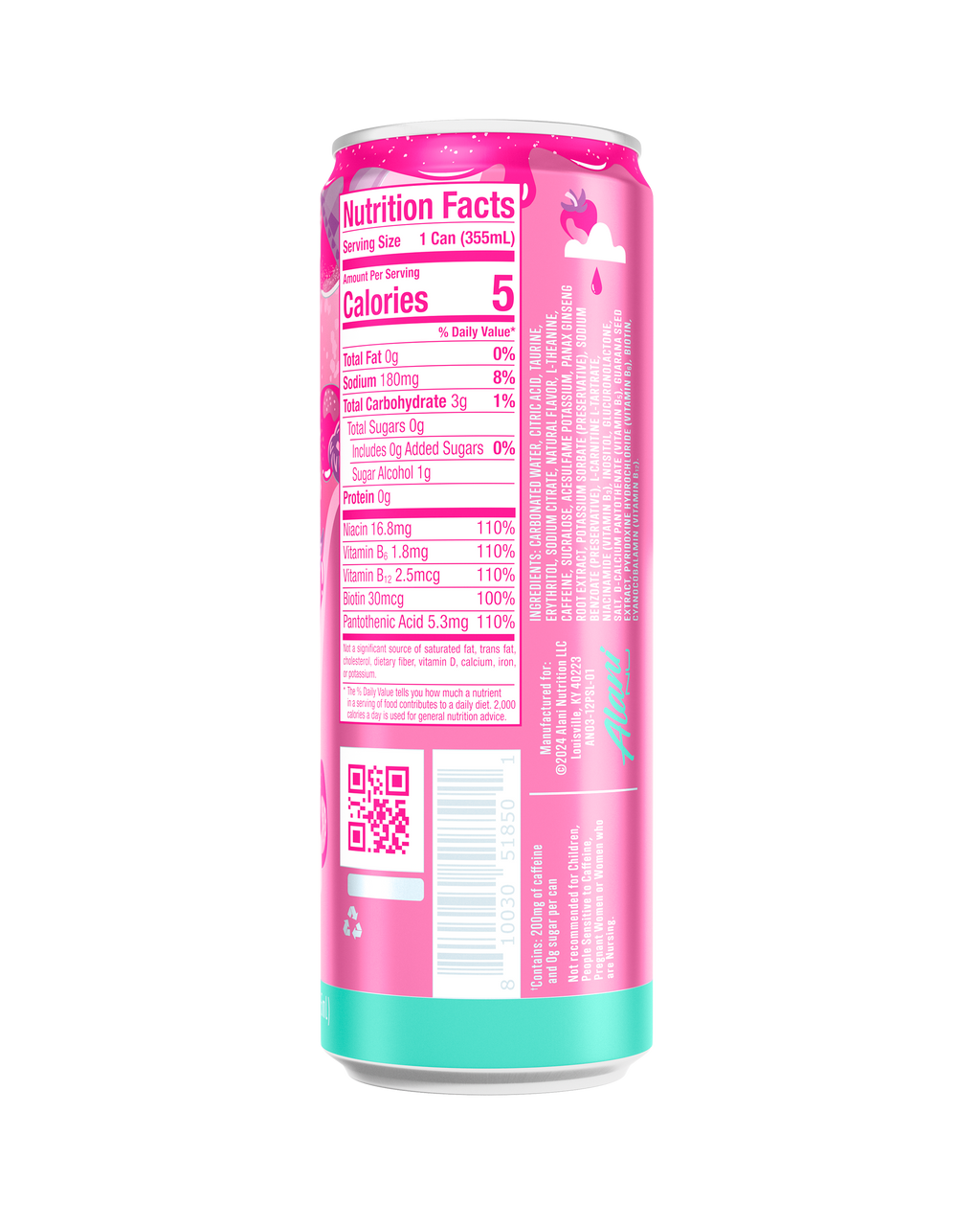 Alani Nu Energy Drink - Pink Slush G6 - image 3