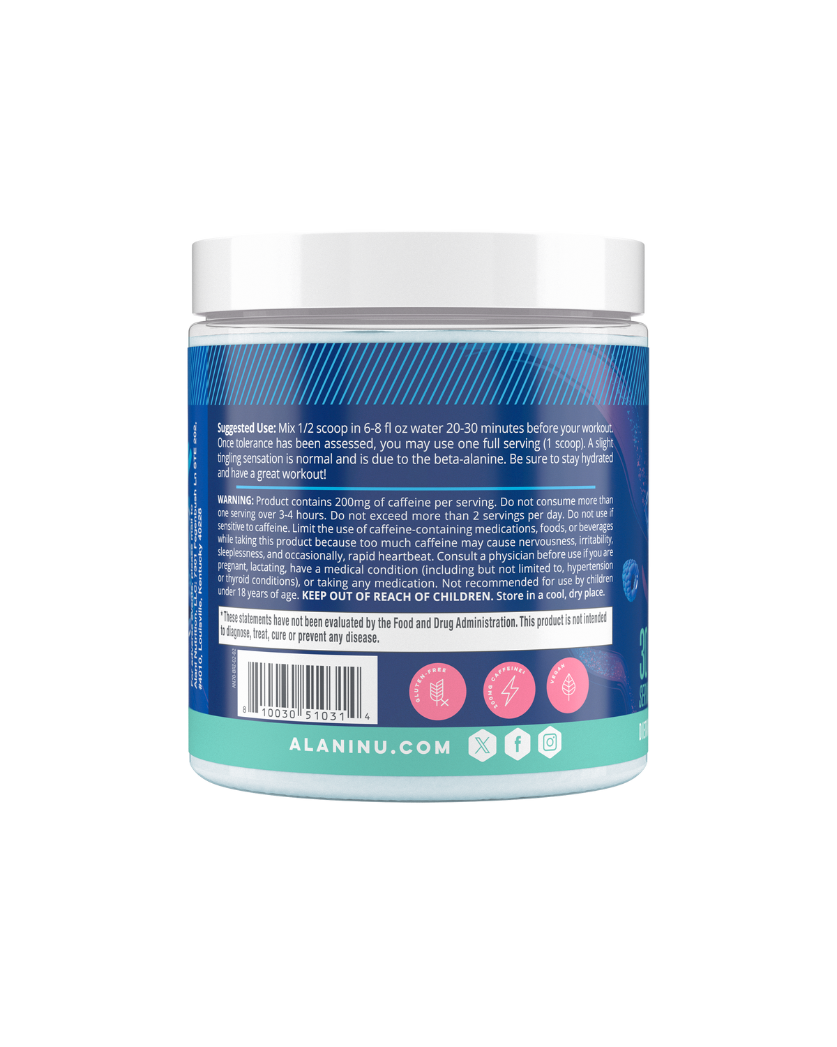 Alani Nu Pre-Workout - Breezeberry U1 - image 3