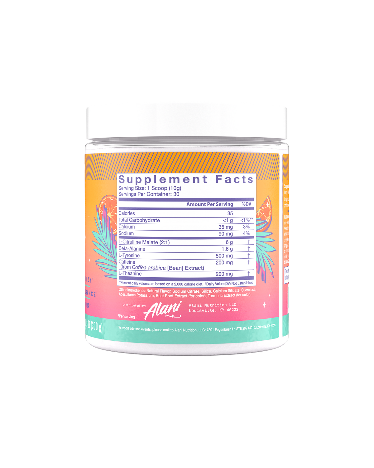 Alani Nu Pre-Workout - Orange Kiss N7 - image 2
