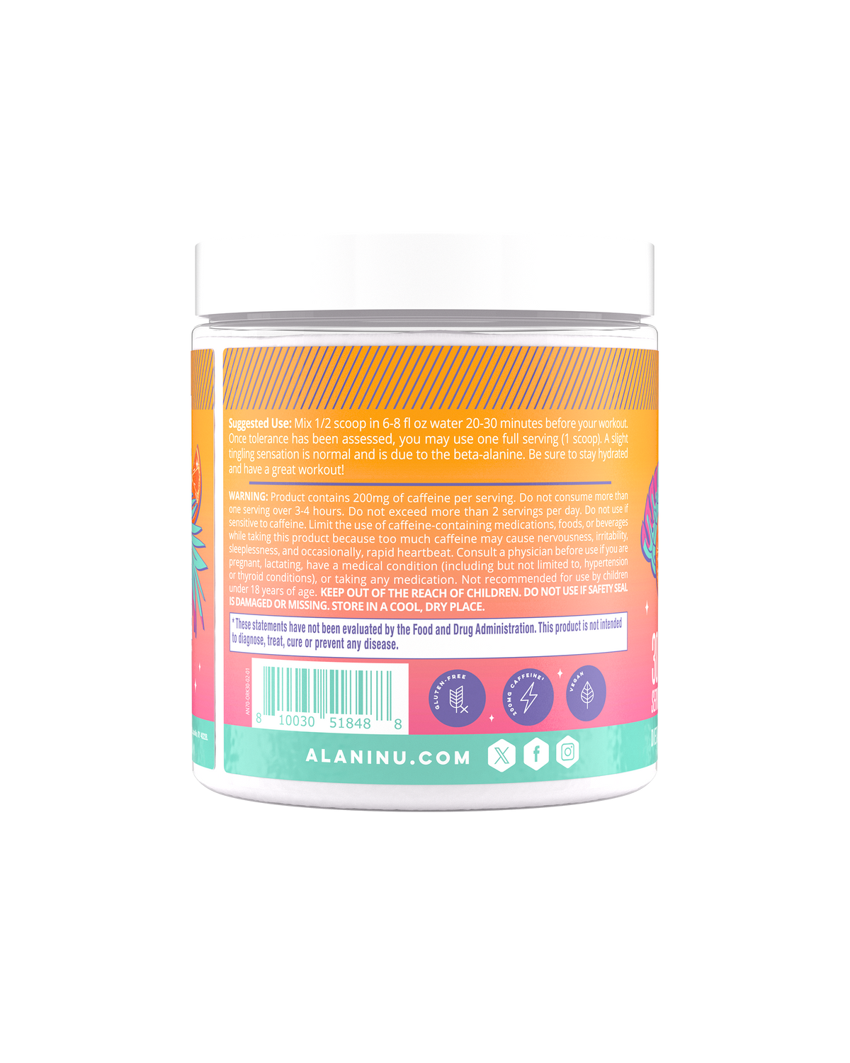 Alani Nu Pre-Workout - Orange Kiss N7 - image 3