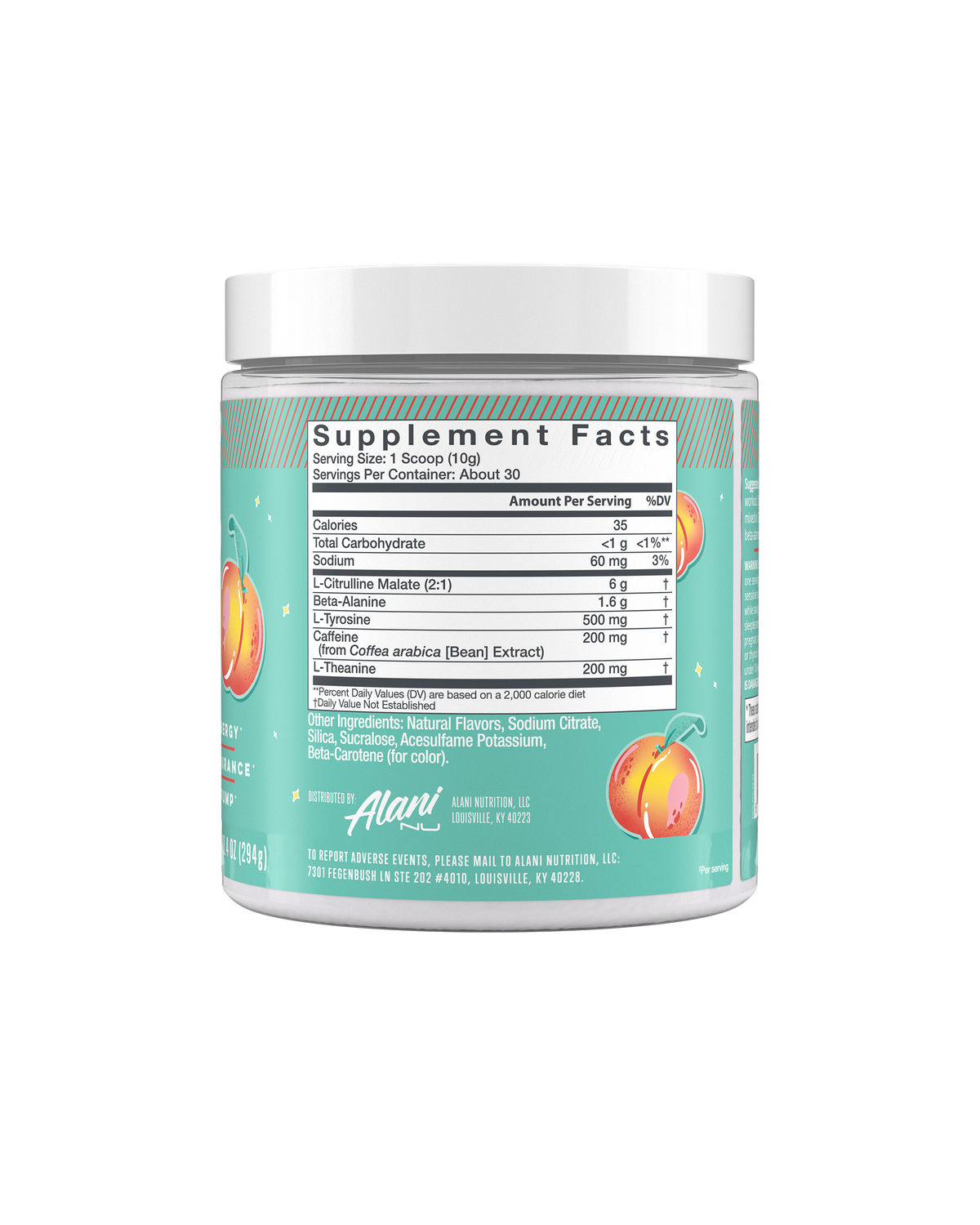 Alani Nu Pre-Workout - Juicy Peach X0 - image 2