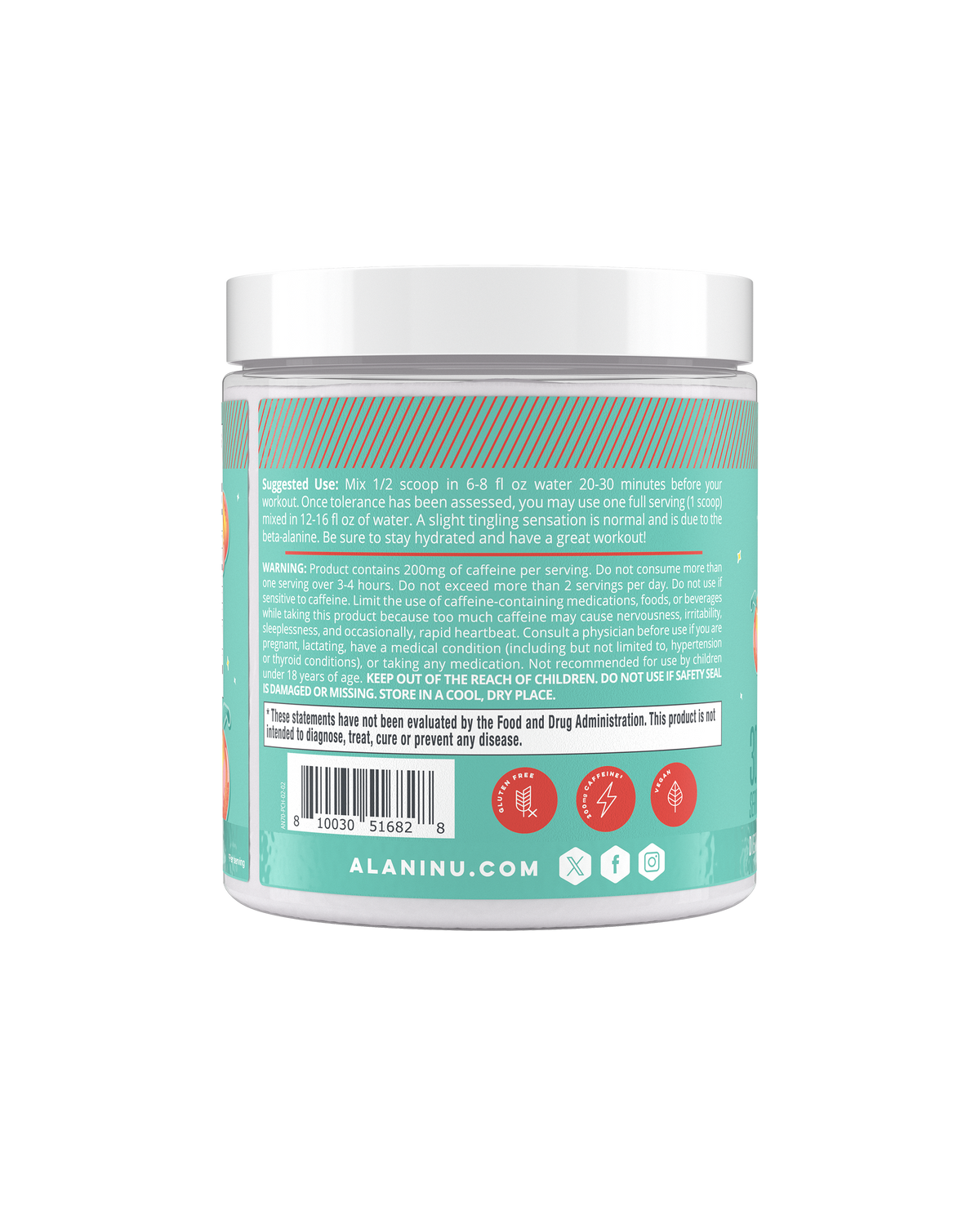 Alani Nu Pre-Workout - Juicy Peach K3 - image 3