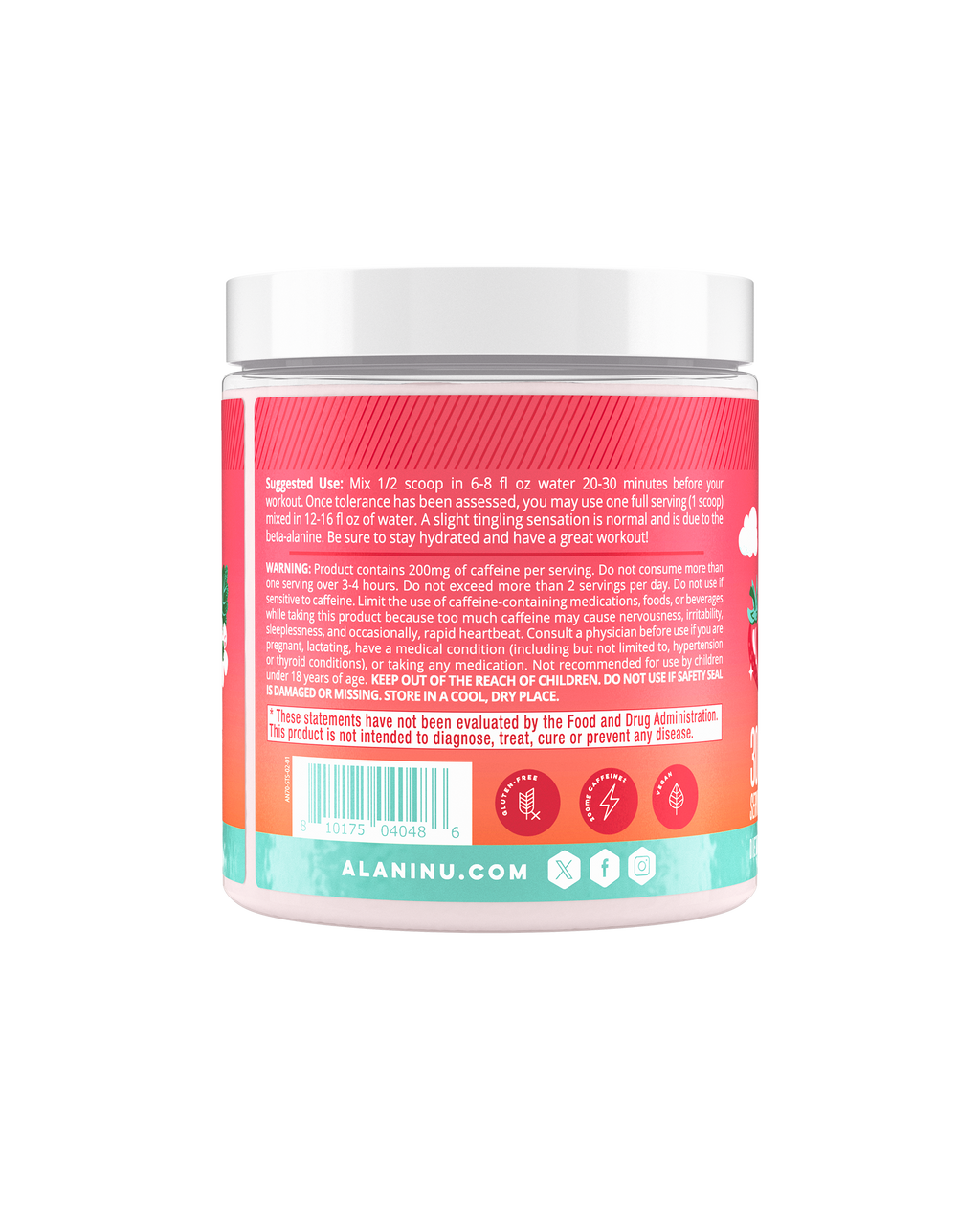 Alani Nu Pre-Workout - Strawberry Sunrise S6 - image 3