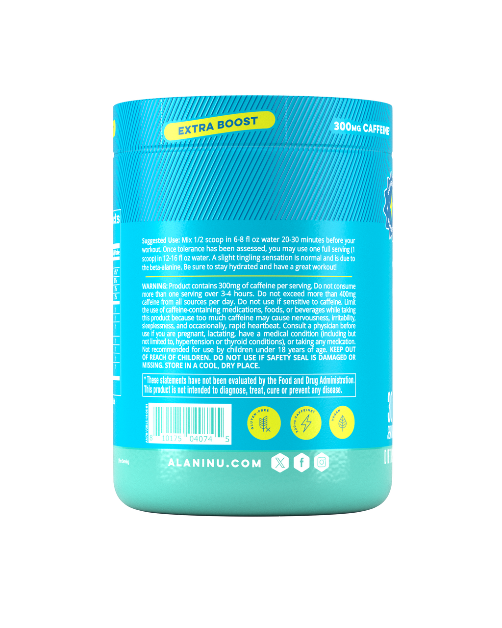 Alani Nu Pre-Workout+ - Blue Slush V4 - image 3