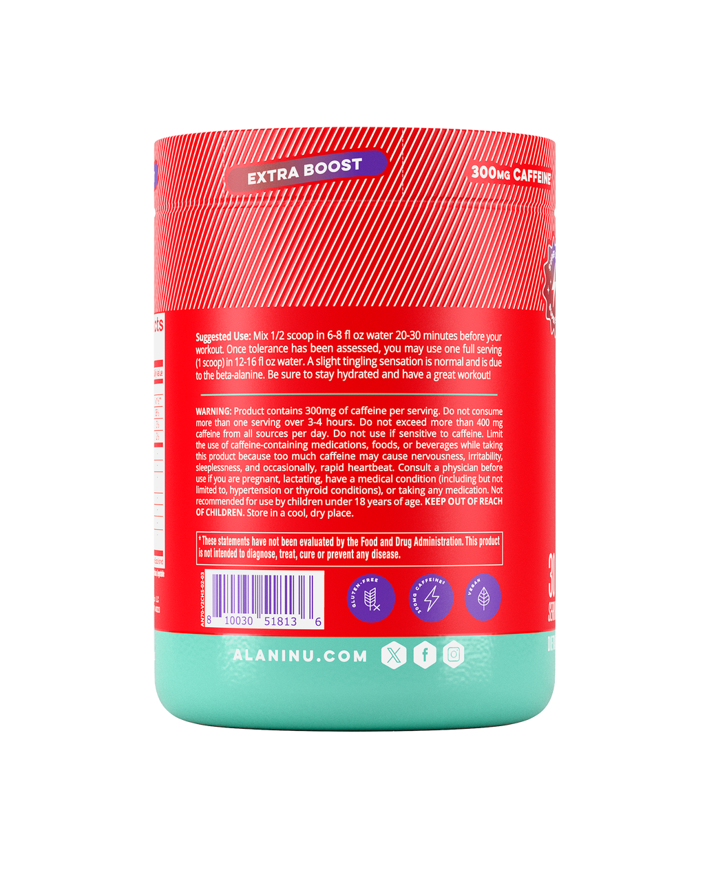 Alani Nu Pre-Workout+ - Cherry Slush R0 - image 3