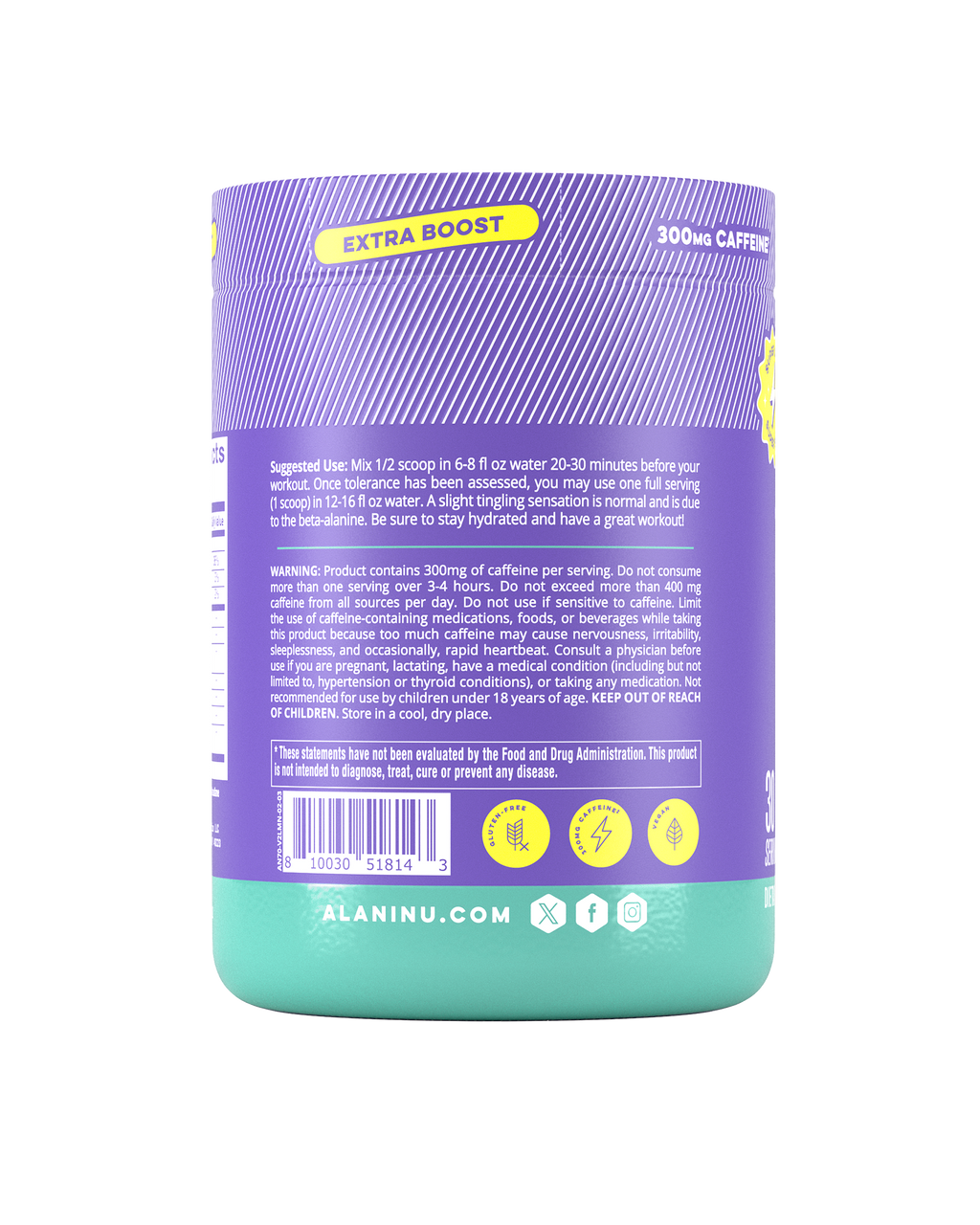 Alani Nu Pre-Workout+ - Frozen Lemonade Z1 - image 3