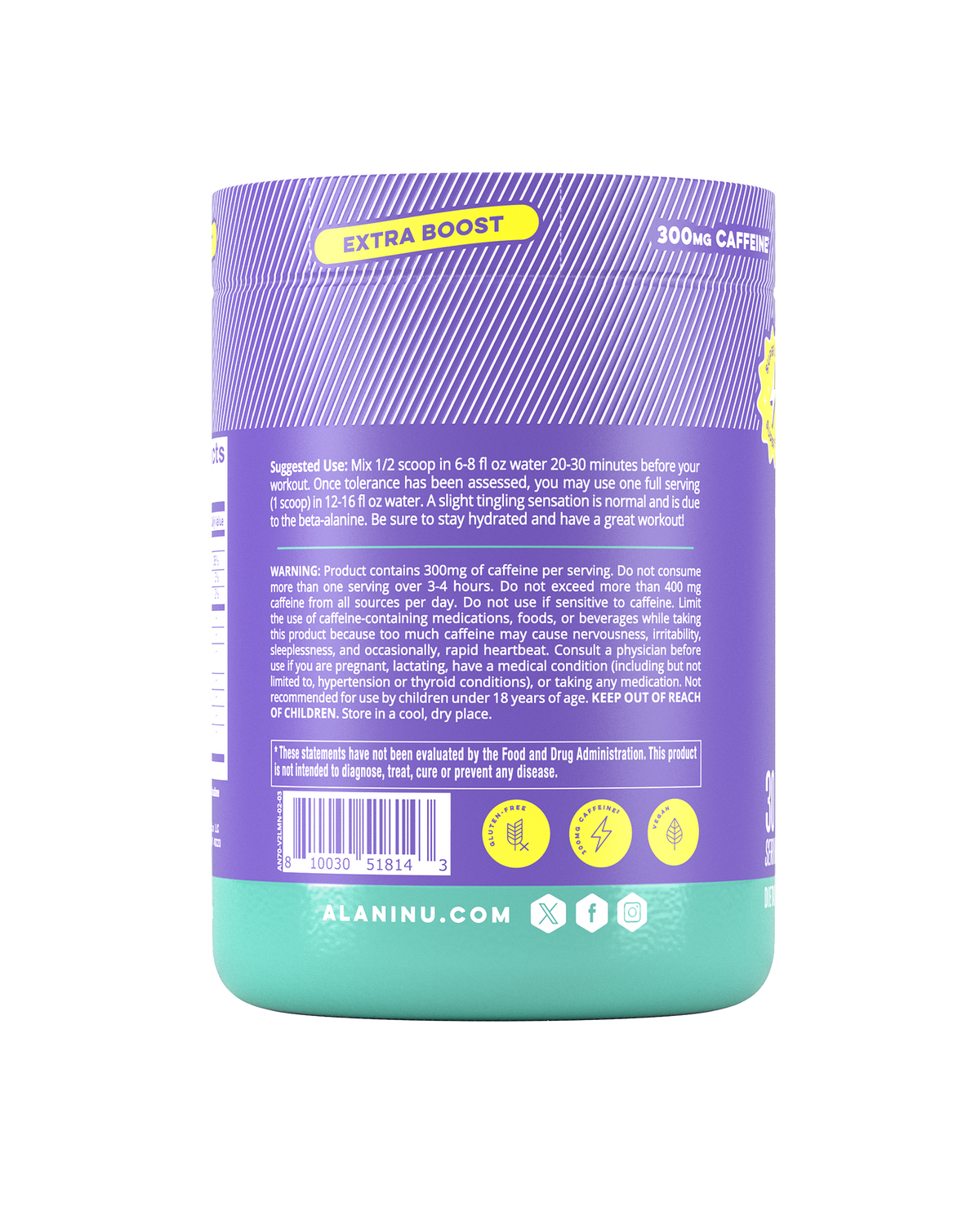 Alani Nu Pre-Workout+ - Frozen Lemonade Z1 - image 3