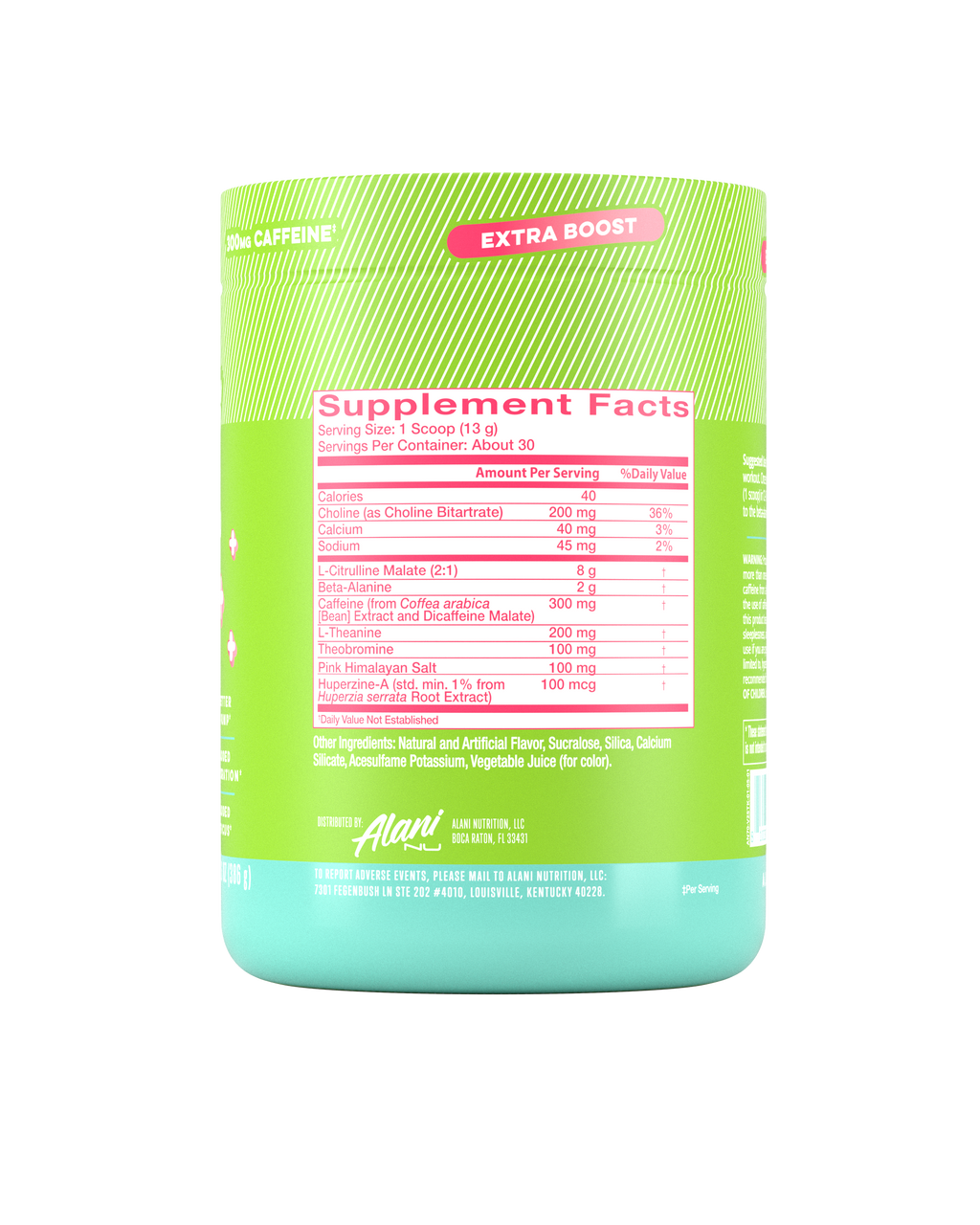 Alani Nu Pre-Workout+ - Kiwiberry E0 - image 2