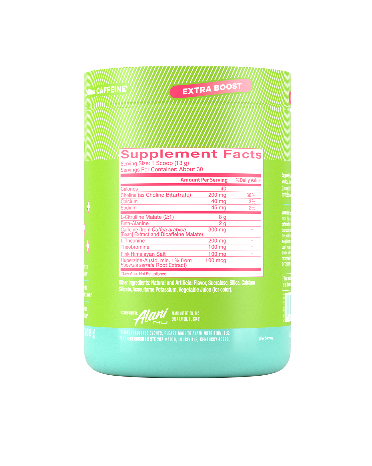 Alani Nu Pre-Workout+ - Kiwiberry E0 - image 2