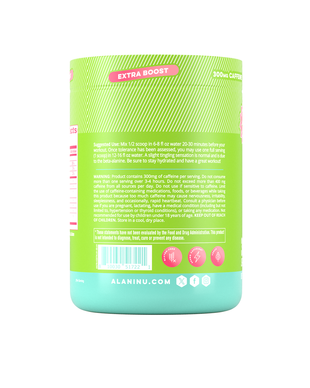 Alani Nu Pre-Workout+ - Kiwiberry E0 - image 3