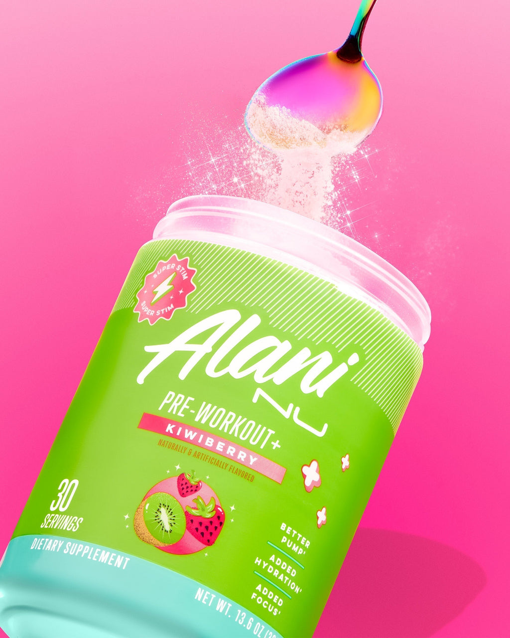 Alani Nu Pre-Workout+ - Kiwiberry E0 - image 5