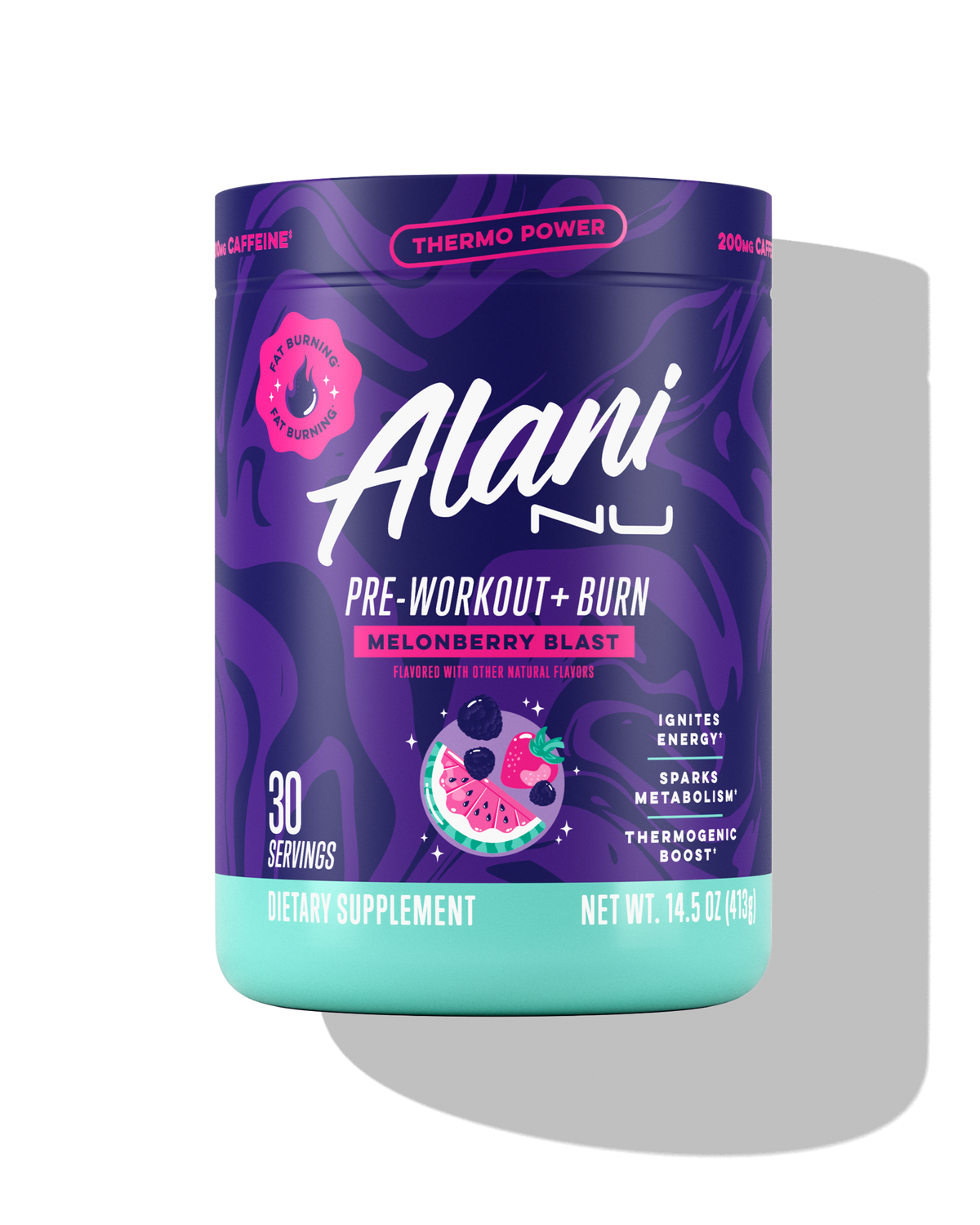 Alani Nu Pre-Workout+ Burn - Melonberry Blast Q3 - image 1