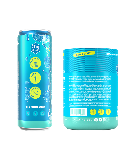 Alani Nu Energy Drink & Pre-Workout+ - Blue Slush X0 - image 2