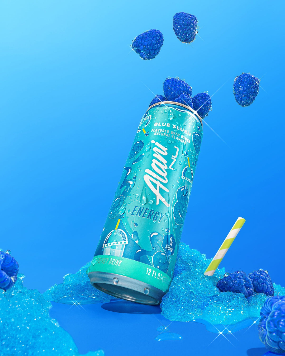 Alani Nu Energy Drink & Pre-Workout+ - Blue Slush X0 - image 4