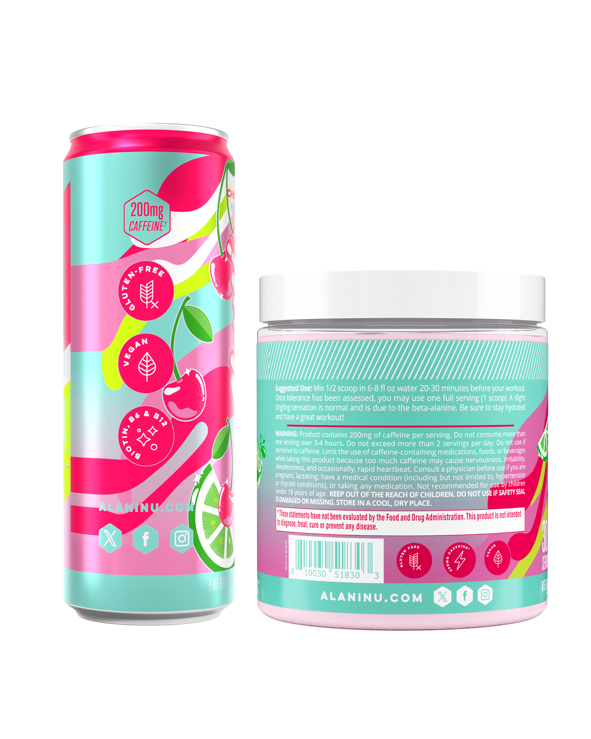 Alani Nu Energy Drink & Pre-Workout - Cherry Twist E0 - image 2