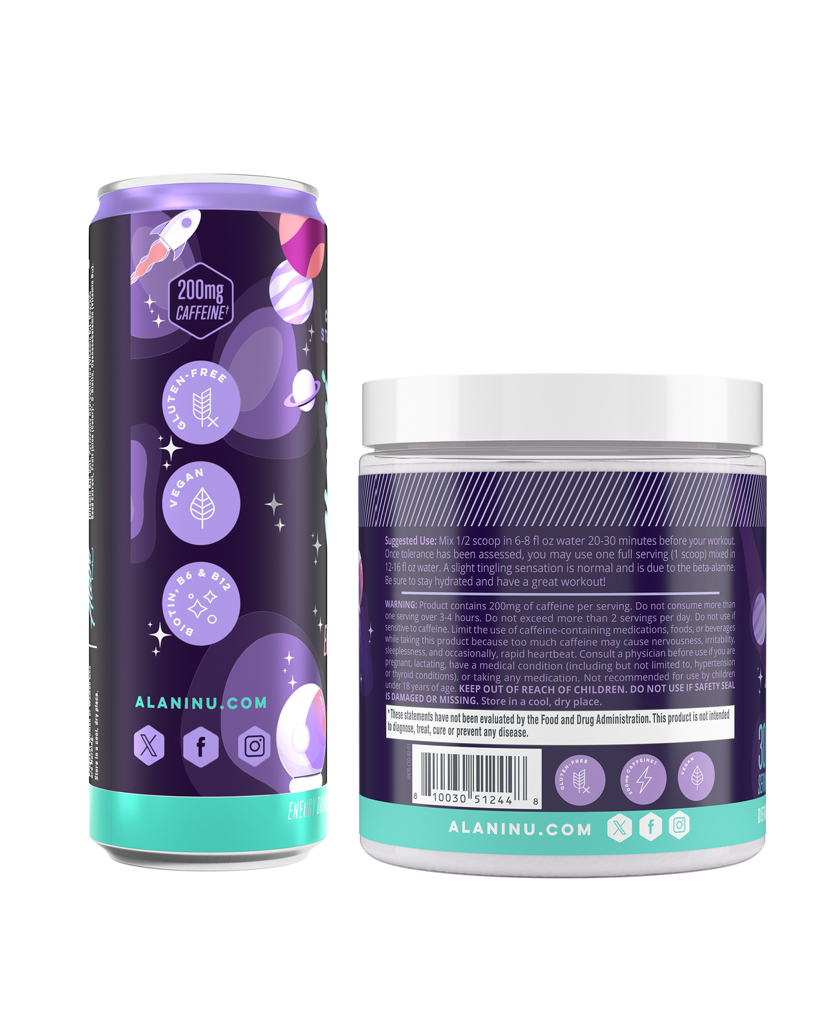 Alani Nu Energy Drink & Pre-Workout - Cosmic Stardust Z8 - image 3