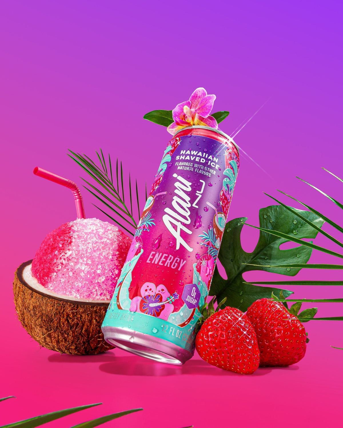 Alani Nu Energy Drink & Pre-Workout - Hawaiian Shaved Ice W1 - image 4