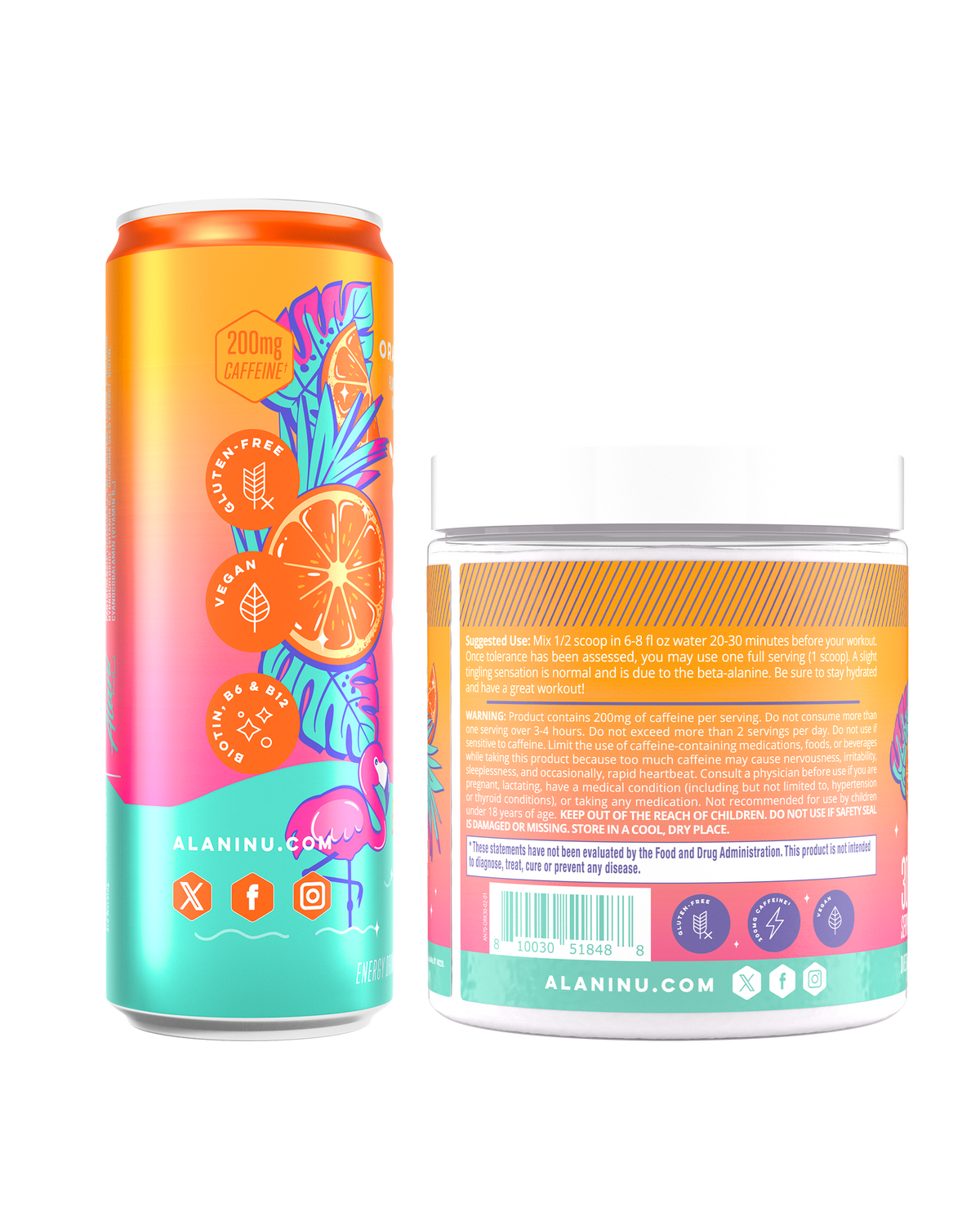 Alani Nu Energy Drink & Pre-Workout - Orange Kiss V1 - image 2