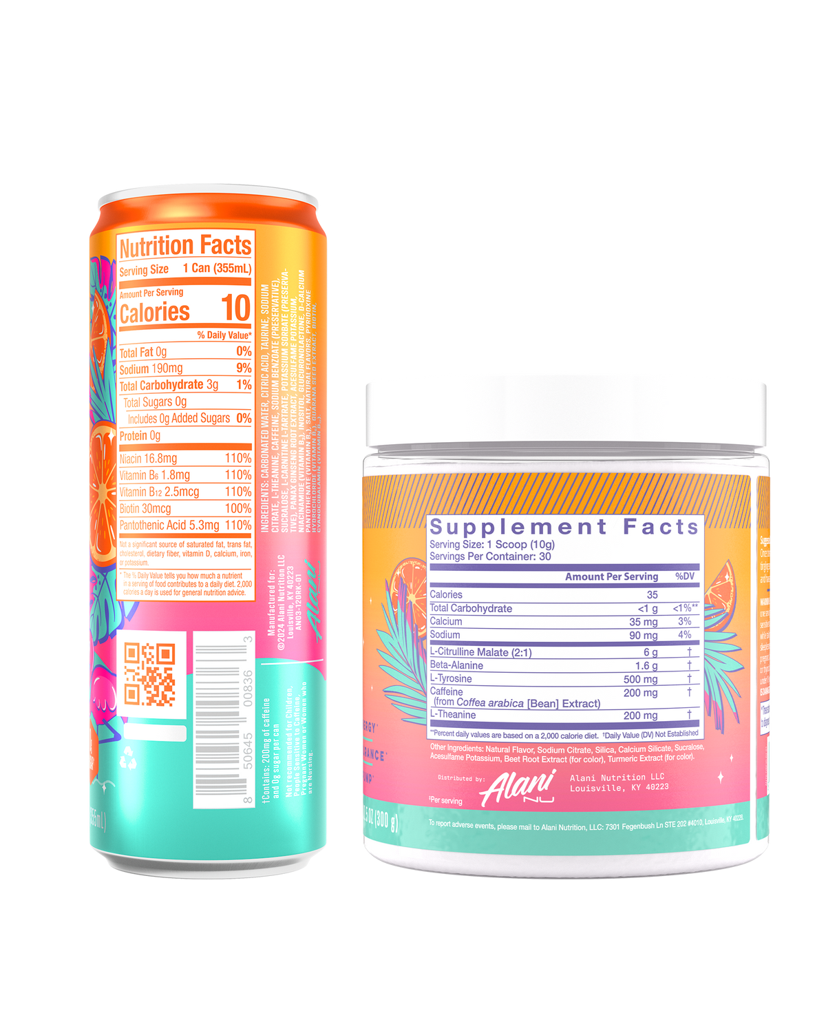 Alani Nu Energy Drink & Pre-Workout - Orange Kiss V1 - image 3