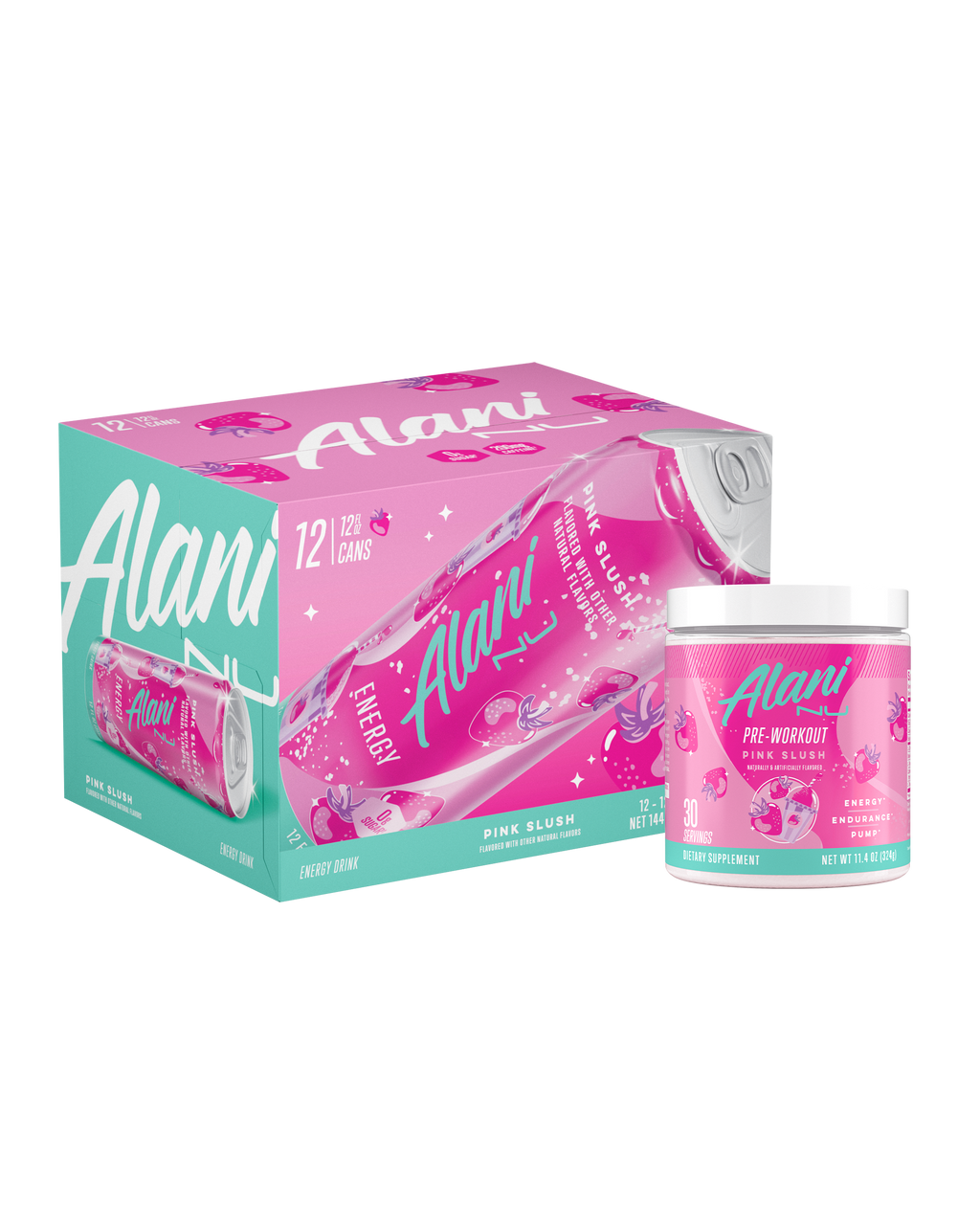 Alani Nu Energy Drink & Pre-Workout - Pink Slush J0 - image 1