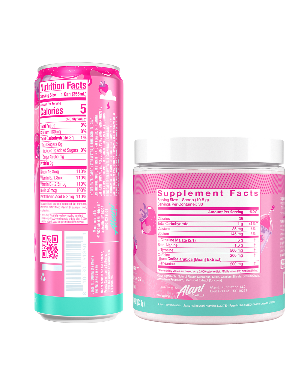 Alani Nu Energy Drink & Pre-Workout - Pink Slush J0 - image 3