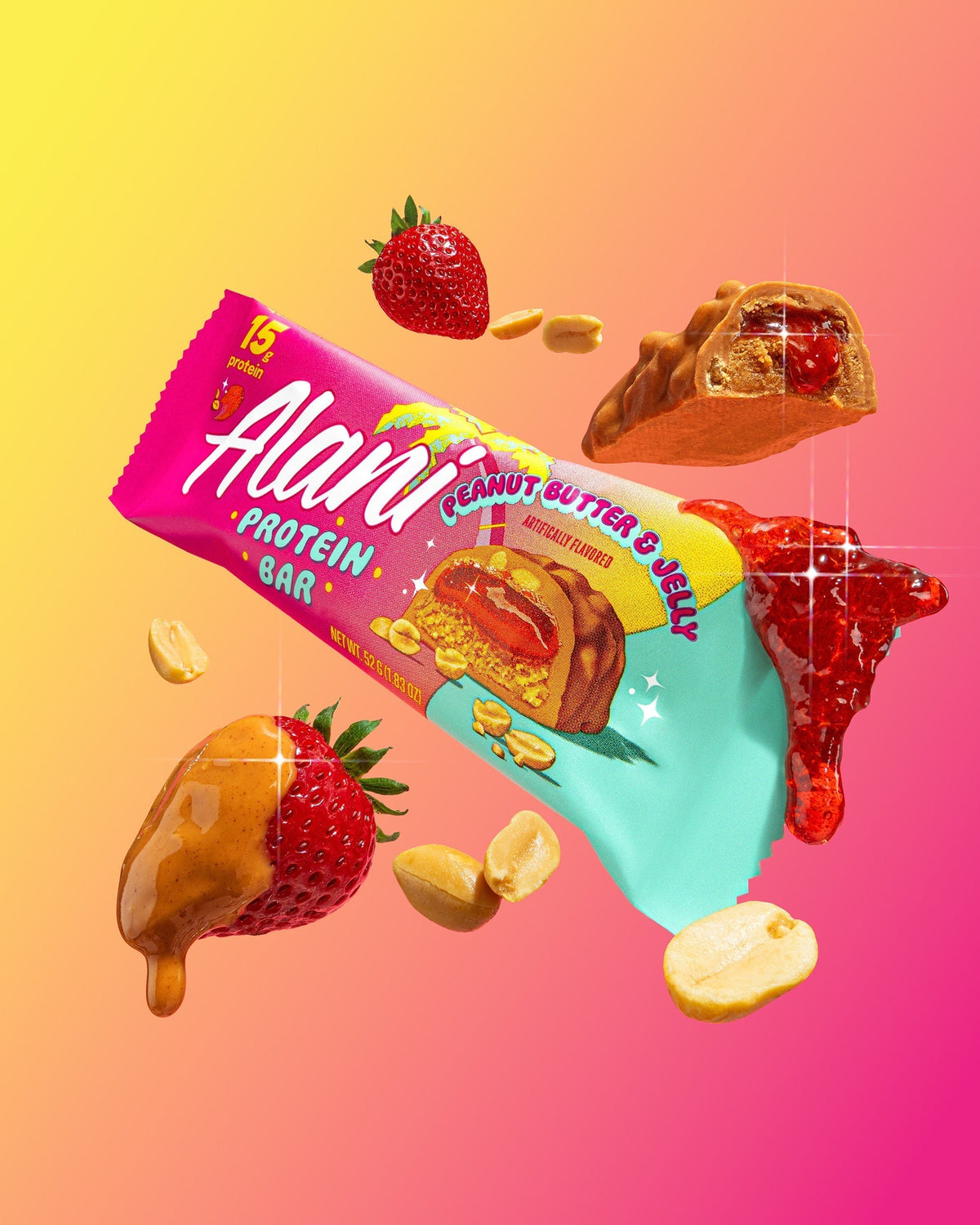 Alani Nu Protein Bar - Peanut Butter & Jelly E7 - image 5