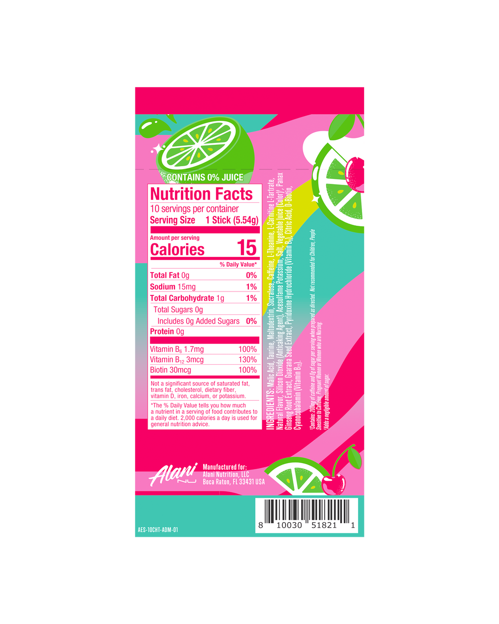 Alani Nu Energy Sticks - Cherry Twist S6 - image 3