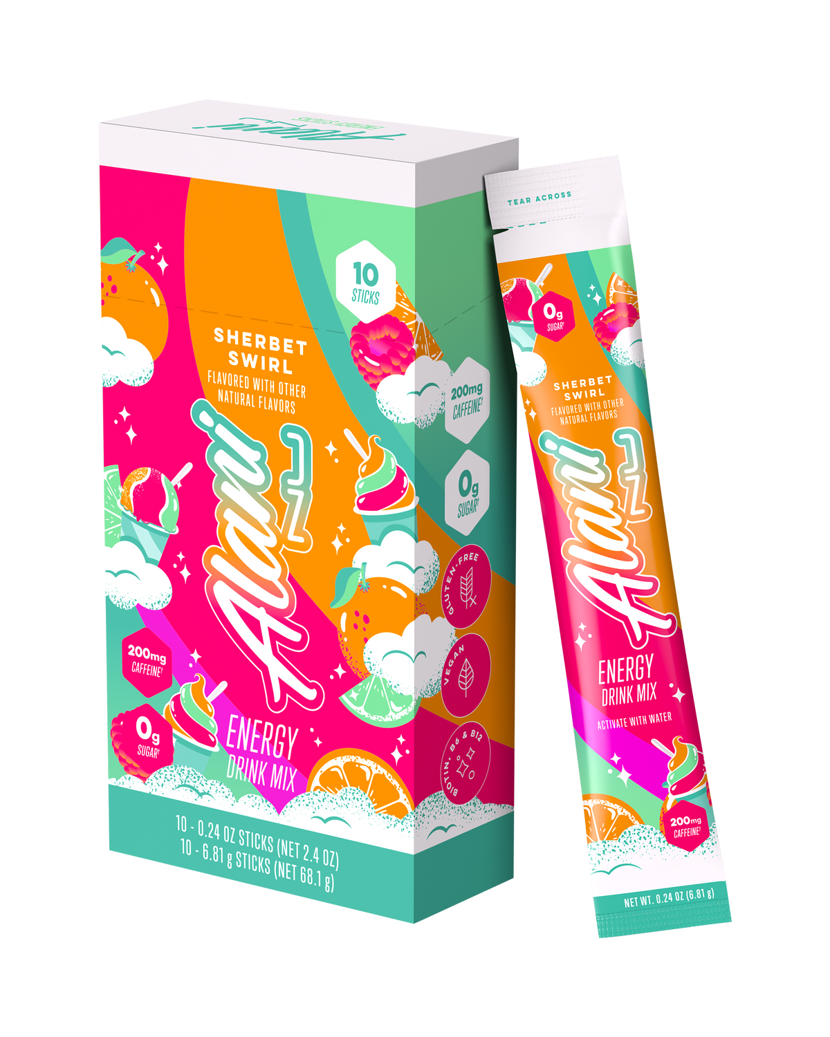 Alani Nu Energy Sticks - Sherbet Swirl R8 - image 2