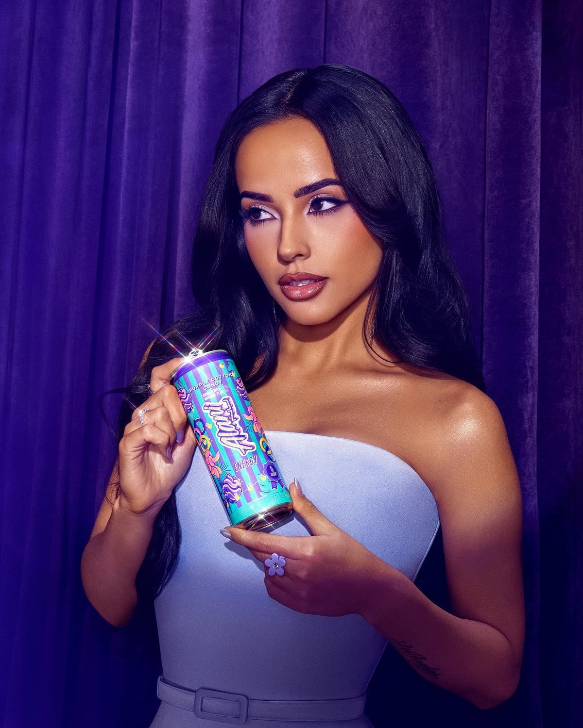 Alani Nu Energy Drink - Purple Cotton Candy U3 - image 4