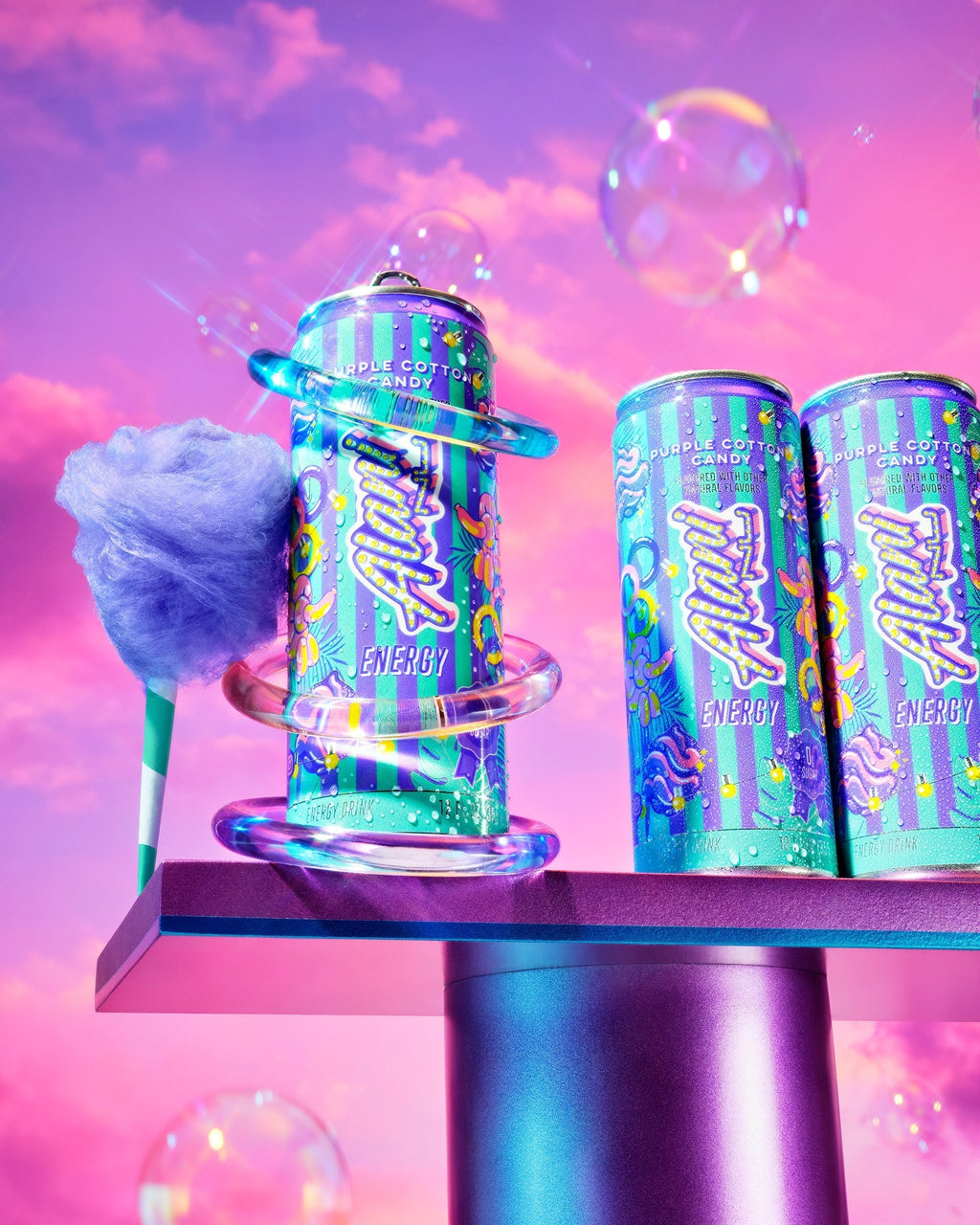 Alani Nu Energy Drink - Purple Cotton Candy U3 - image 5