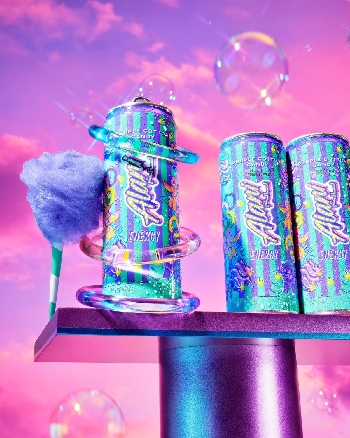 Alani Nu Energy Drink - Purple Cotton Candy U3 - image 5