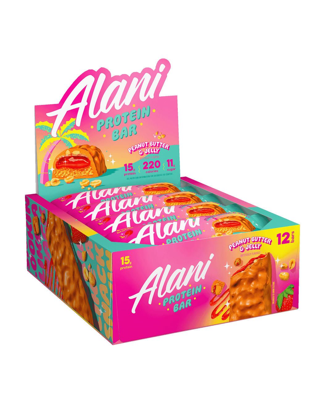 Alani Nu Protein Bar - Peanut Butter & Jelly X9 - image 5