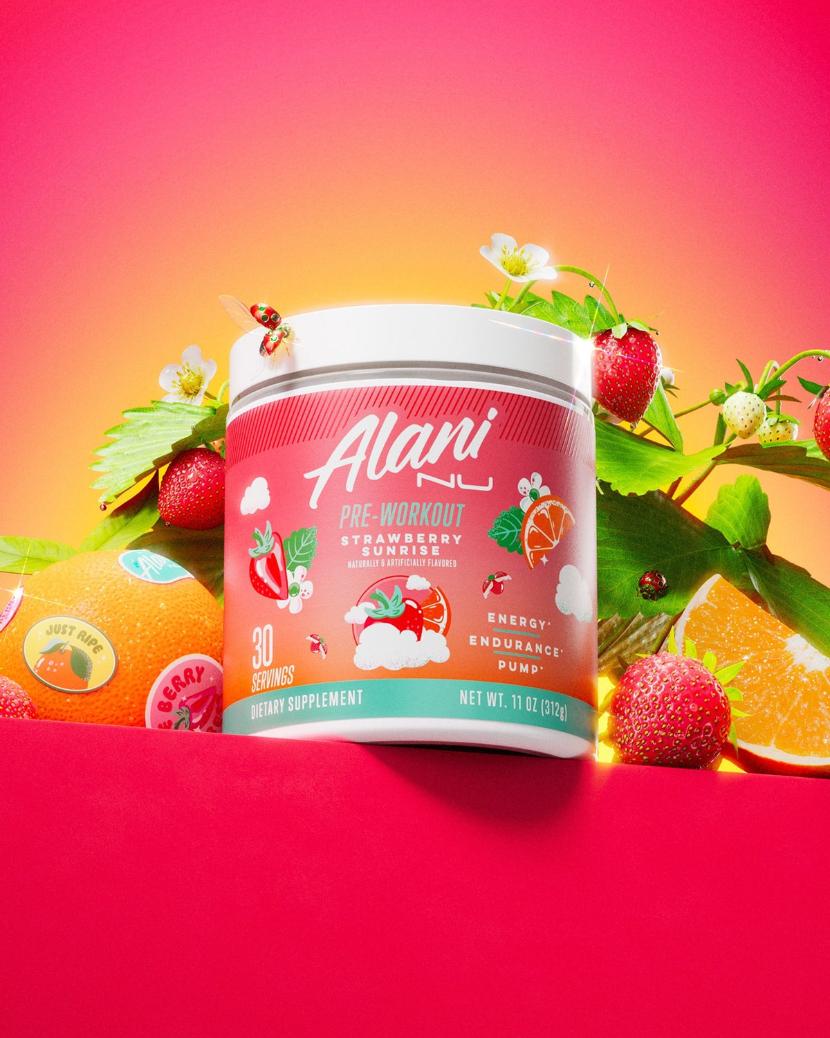 Alani Nu Pre-Workout - Strawberry Sunrise S6 - image 5