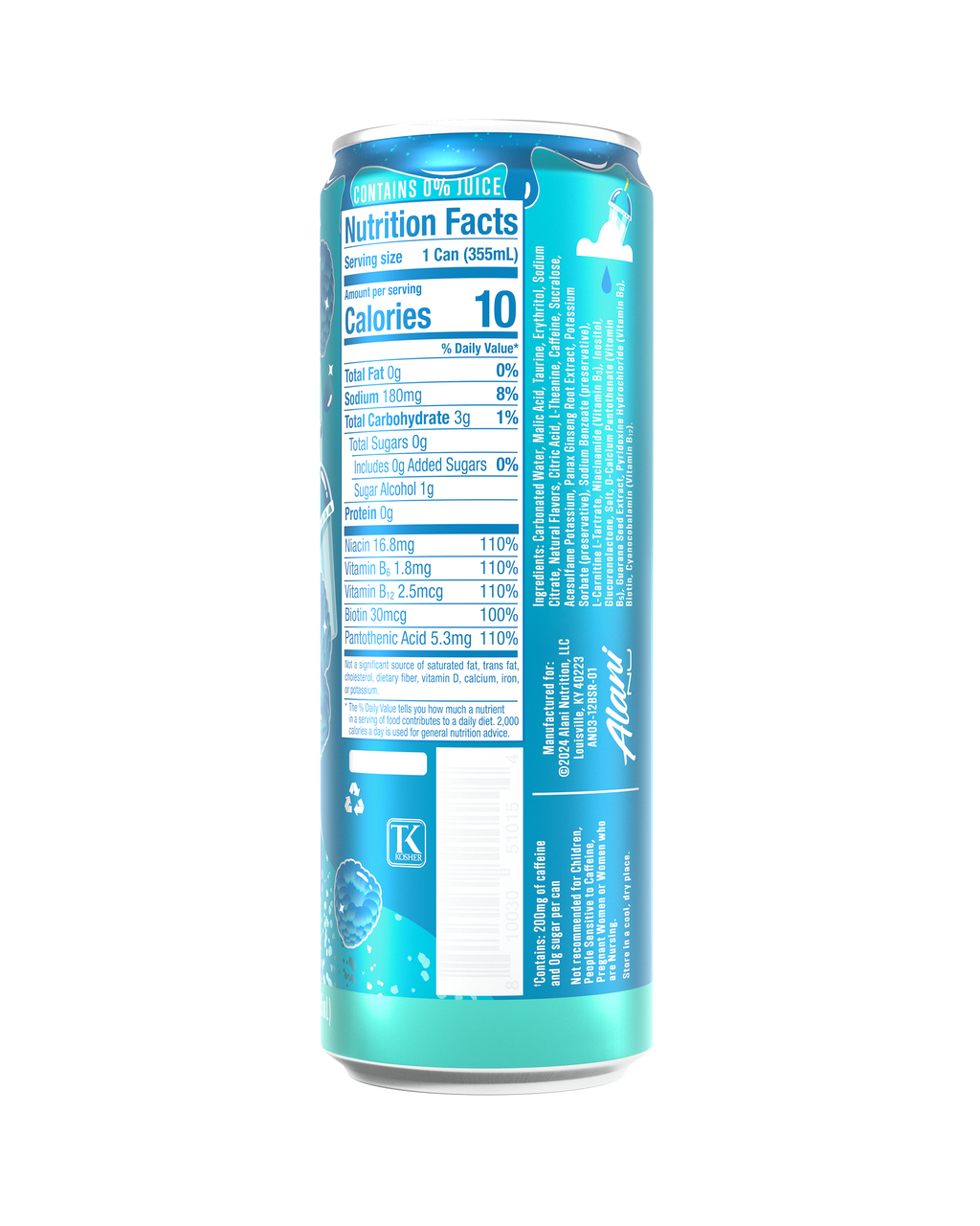 Alani Nu Energy Drink - Blue Slush R0 - image 3