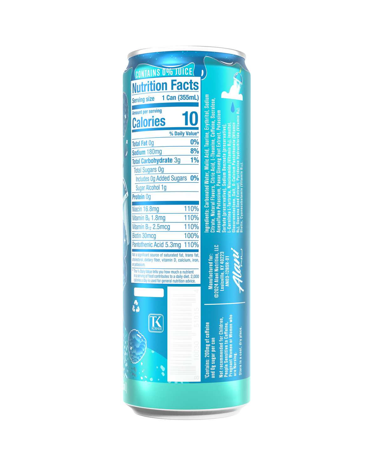 Alani Nu Energy Drink - Blue Slush R0 - image 3
