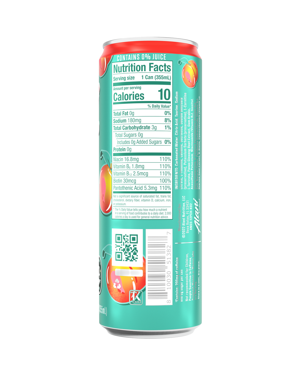 Alani Nu Energy Drink - Juicy Peach J0 - image 3