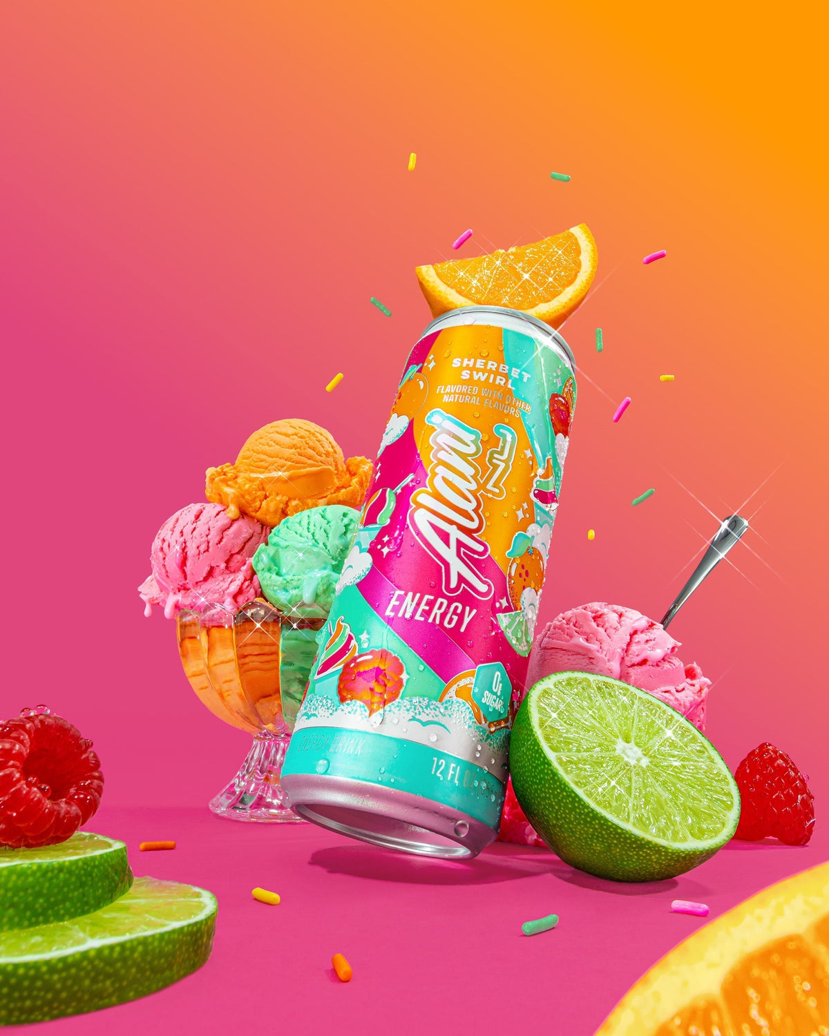 Alani Nu Energy Drink - Sherbet Swirl E6 - image 4