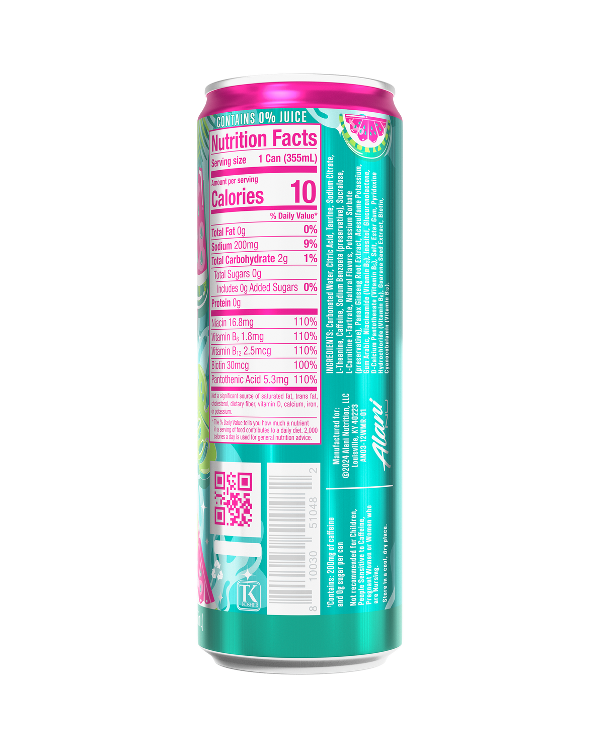Alani Nu Energy Drink - Watermelon Wave F0 - image 3